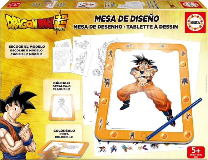 Creatieve set met lichtplaat DRAGON BALL EDUCA