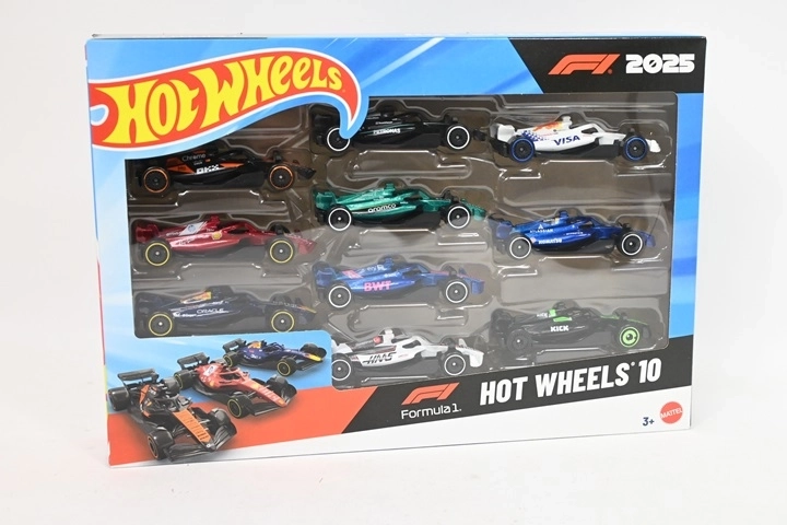 Hot Wheels set Formule 1 Race Team auto’s 10 stuks