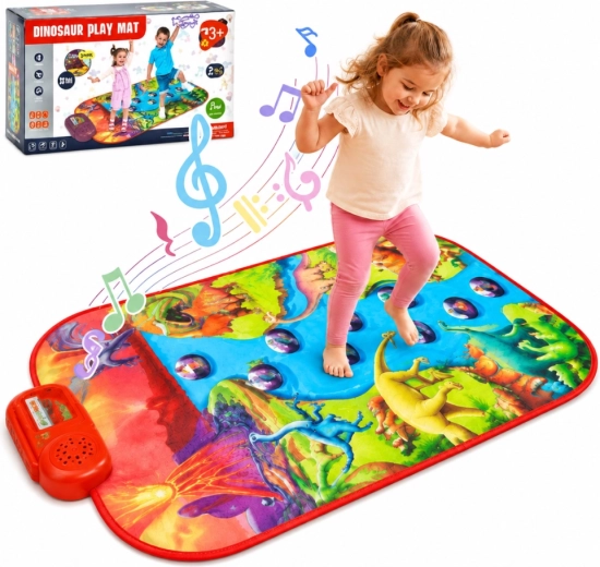 Woopie grote interactieve muzikale pianomat XL met dinosaurussen