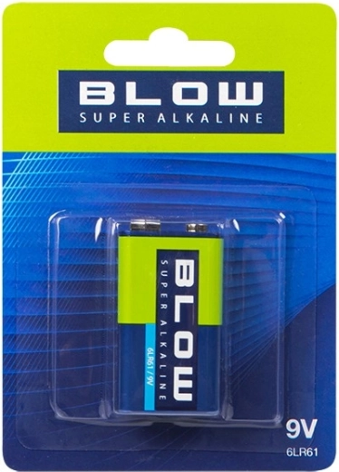 BLOW super alkalische batterij 9V (6LR61/6F22) - 1 stuk