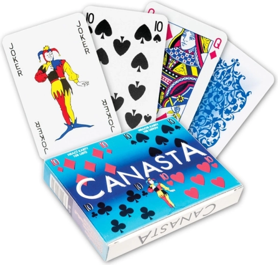 Speelkaarten Canasta in een papieren doosje