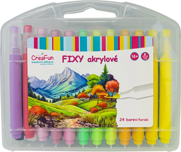 CreaFun acrylstiften – set van 24 kleuren