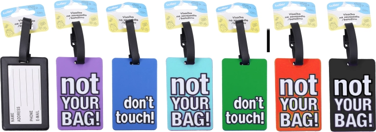 bagagelabel 10,3 × 6,5 cm – mix kleuren