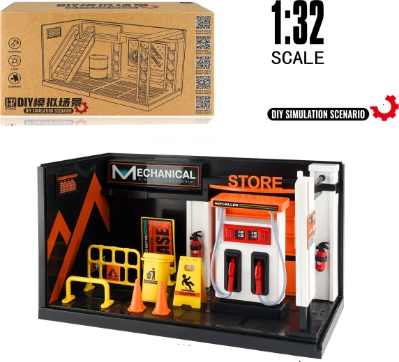Model benzinepomp 1:32 – metaal