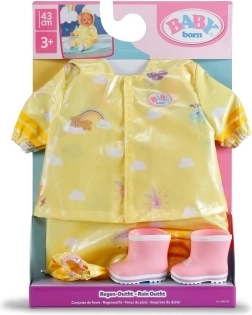 Baby Born deluxe regenoutfit voor pop 43 cm