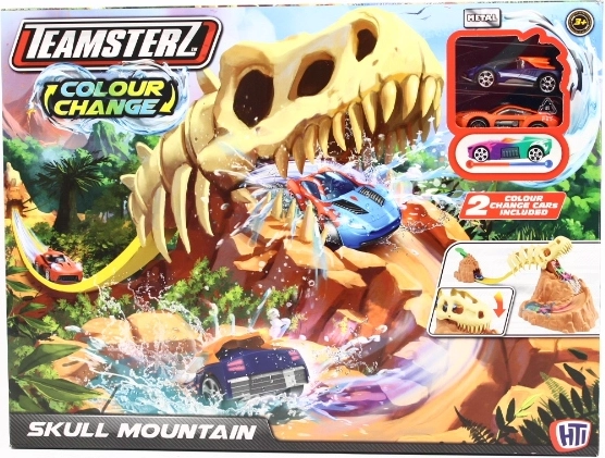 Teamsterz racebaan met dinosaurusbek en kleurverandering