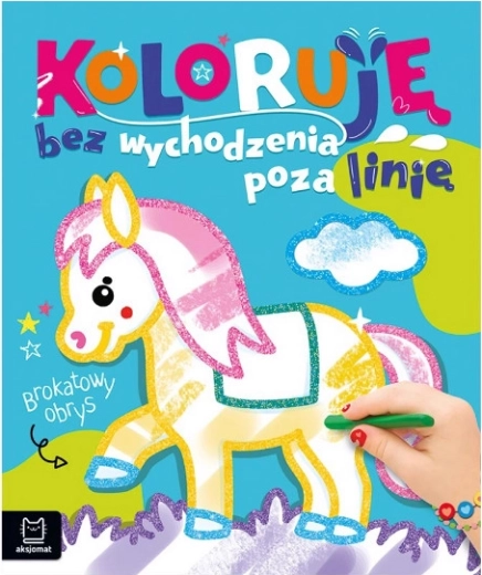 Kleurboek met glinsterende contouren – met paard