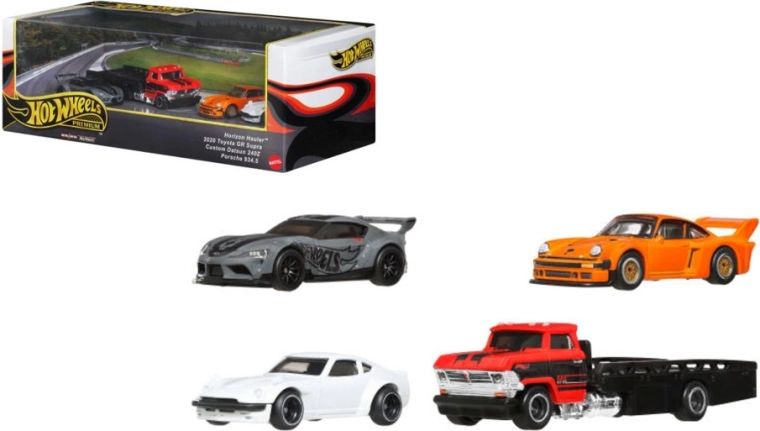 Hot Wheels Premium Collector – set van 4 autootjes