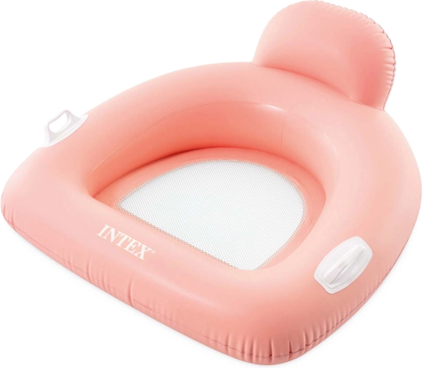 Intex Pillow Float Lounges roze opblaasbaar waterlounger met kussen
