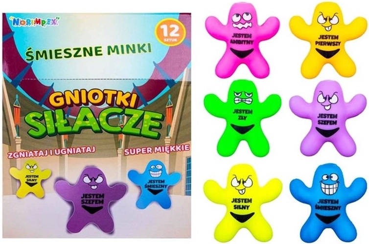 Antistress knijpspeeltje spierman met tekst