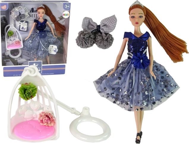 Pop EMILY met schommel en bloemen