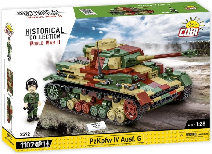 Bouwset WWII Panzerkampfwagen IV Ausf. G met 1107 onderdelen