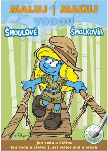 Kleurboek Schilder met water Smurfen – jungle (A5)