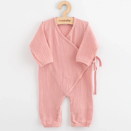mousseline baby onesie New Baby roze 74 (6–9 maanden)
