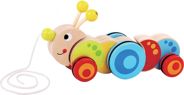 Trekspeelgoed rups BABU