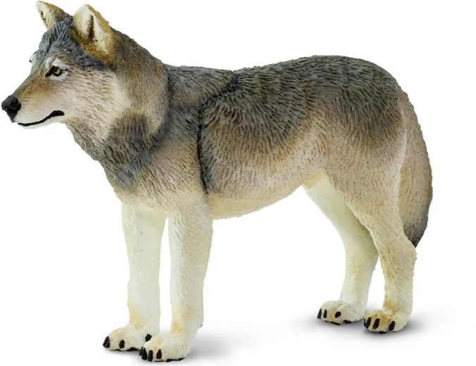 Safari Ltd. figuur grijze wolf - 1 stuk