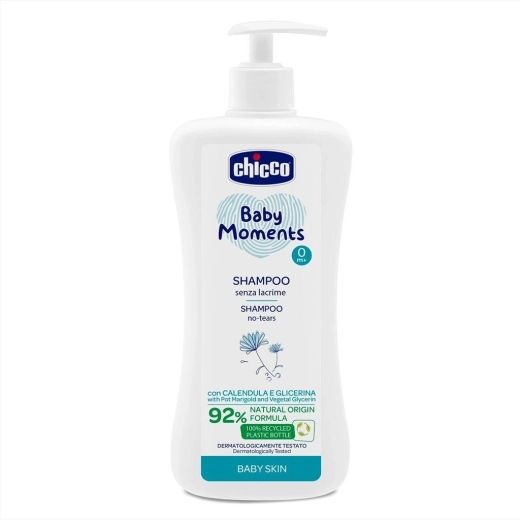 Chicco babyshampoo Baby Moments 500 ml (vanaf de geboorte)