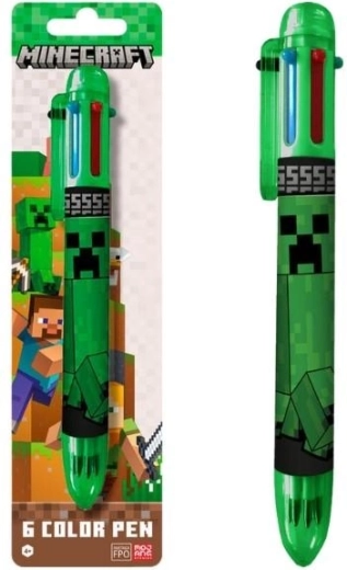 Minecraft zes kleurige balpen