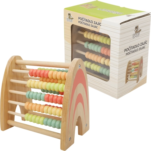 Babu houten educatieve telraam