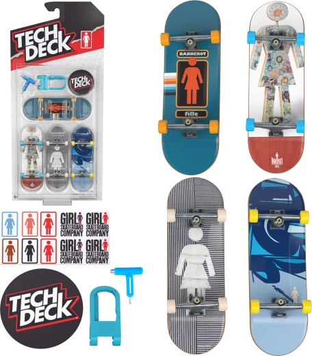 Tech Deck fingerboards Girl Skate - 4 stuks