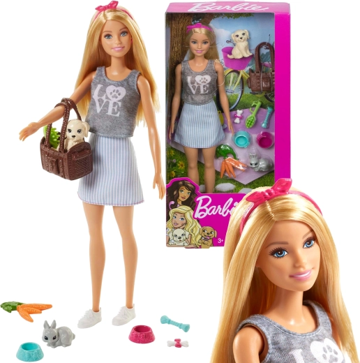 Barbie dierenoppas met accessoires