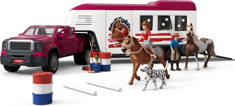 Schleich Horse Club auto Lakeside met paardentrailer