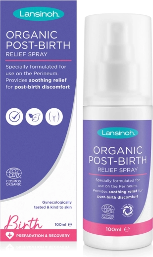 Lansinoh biologische verzachtende sprays voor het perineum na de bevalling 100 ml