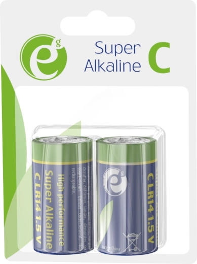Alkalinebatterijen C LR14 1,5 V, verpakking 2 stuks