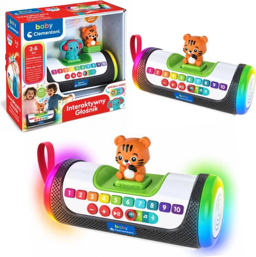 Interactieve luidspreker olifant en tijger Clementoni