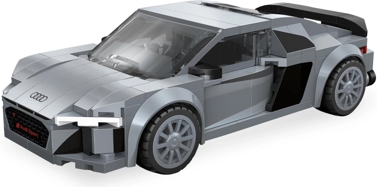 CaDA Audi R8 Coupé bouwset op schaal 1:24, grijs