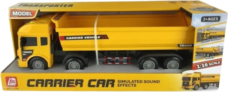 Kinder kiepwagen met licht en geluid in doos