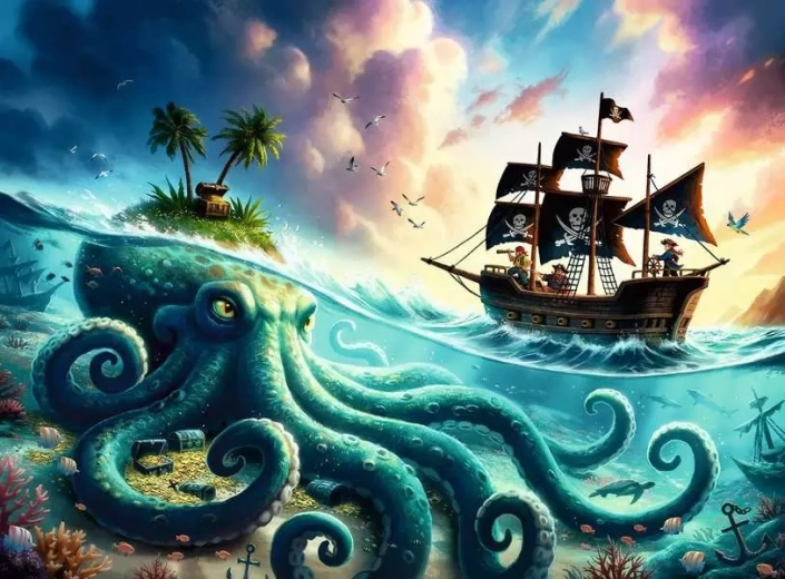 Ravensburger puzzel Piratenschat XXL 100 stukjes