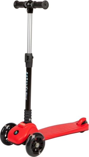 Opvouwbare kinder-balance step met lichtgevende LED-wieltjes, rood