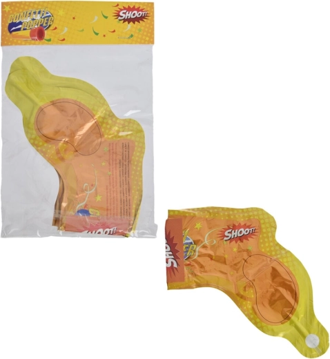 Confettipistool met ballon, 3 stuks