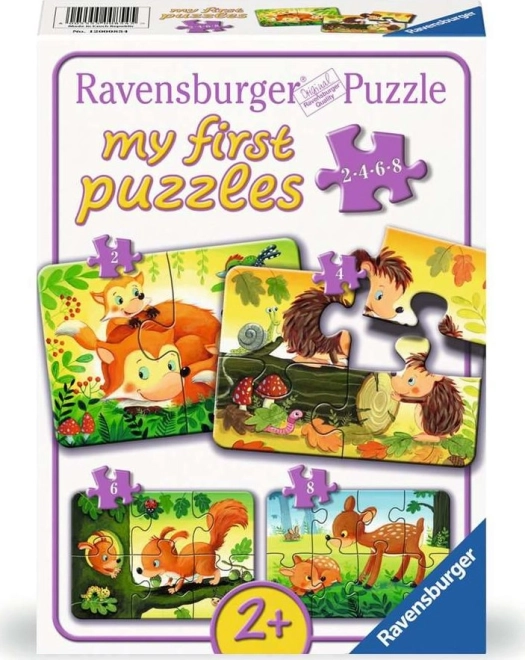Mijn eerste puzzel bosdieren 4v1