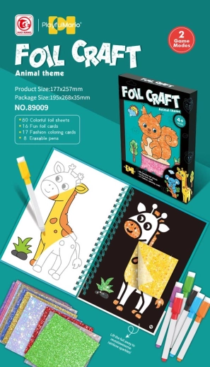 Creatieve 2-in-1-set mozaïek en kleurplaten met dieren