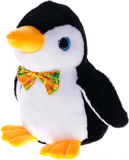 Pluchen pinguïn met vlinderstrik 20 cm