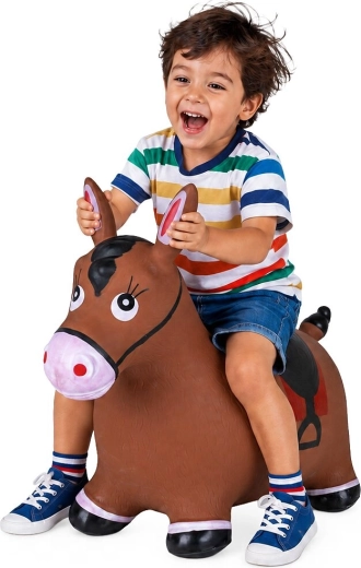 Springpaard HoppyDoo Special Paint Edition met pomp