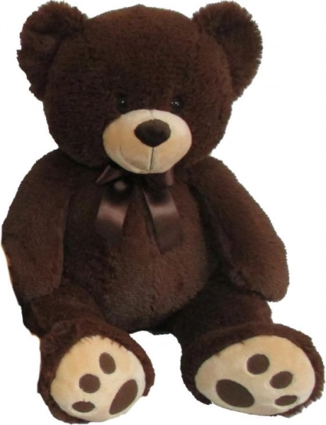 Pluchen teddybeer 60 cm – donkerbruin