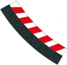 Binnenste randstrook voor bocht 3/30° voor Carrera Evolution, Digital 132 en Digital 124 racebanen