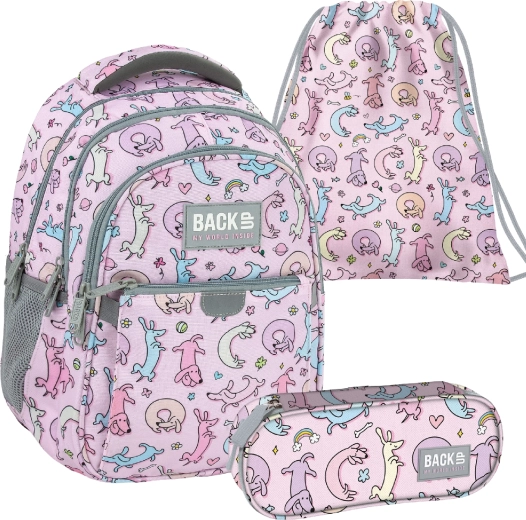 Schoolset BackUP cute dogs 3-in-1 – rugzak, etui en gymtas