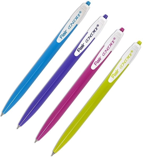 Balpen CONCORDE Ezee Click, assorti kleuren