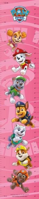 PAW PATROL roze groeimeter
