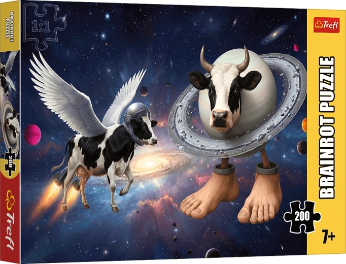 Trefl Puzzle BrainRots: Crazy Cow 200 stukjes