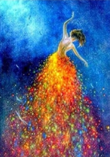 Diamant schilderen Danseres 30 × 40 cm