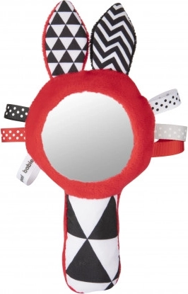 Canpol babies Contrast piepspeeltje-halter met spiegeltje SENSORY