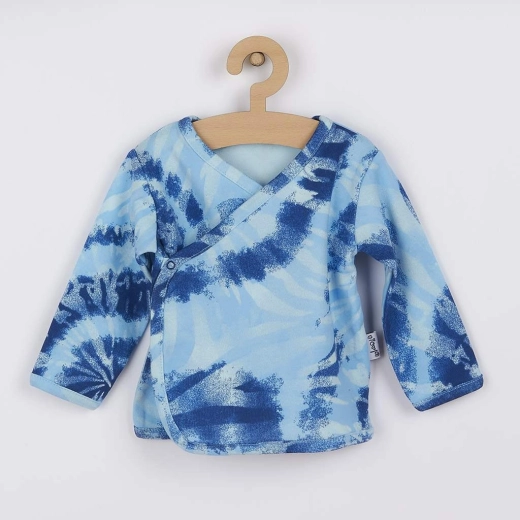 Babykatoenen hemdje Nicol Tomi blauw