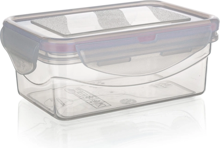 Hermetische doos LARA rechthoekig 1,1 l plastic