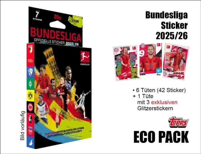Topps Bundesliga stickers 2025/2026 eco pack