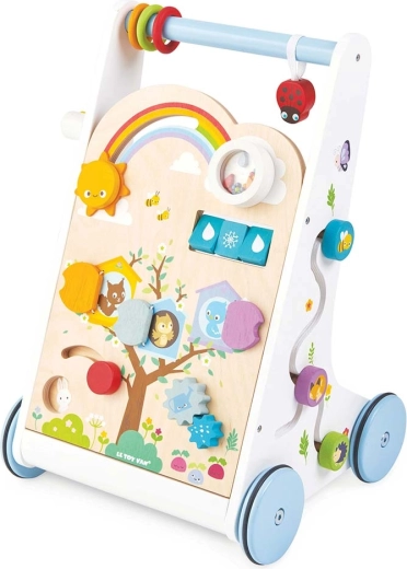 Houten educatieve loopwagen en duwwagen voor kinderen Le Toy Van